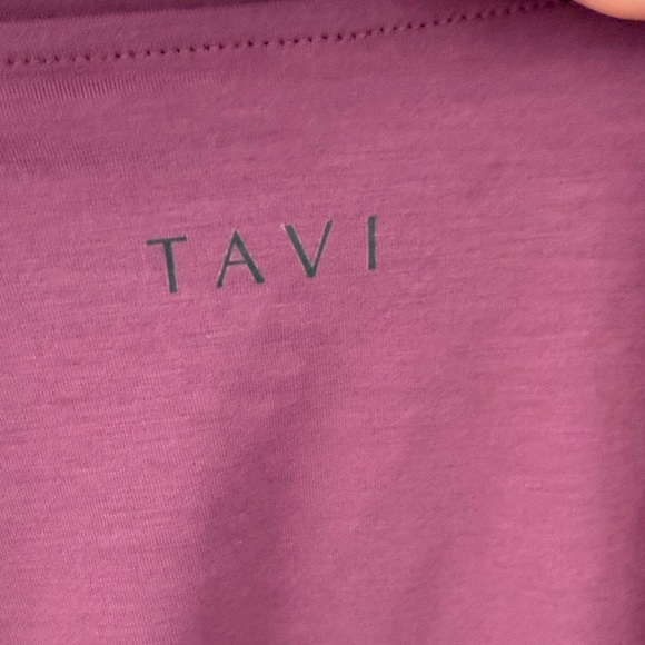 Pure Barre by Tavi, Plum Tank Top with Open Back, Size Small - Picture 4 of 6